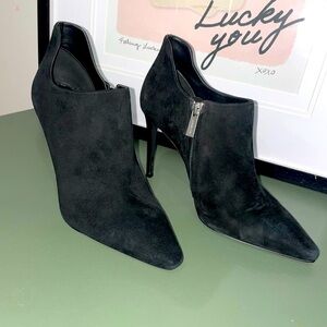 MICHAEL Michael Kors Suede Black Heeled Ankle Boots